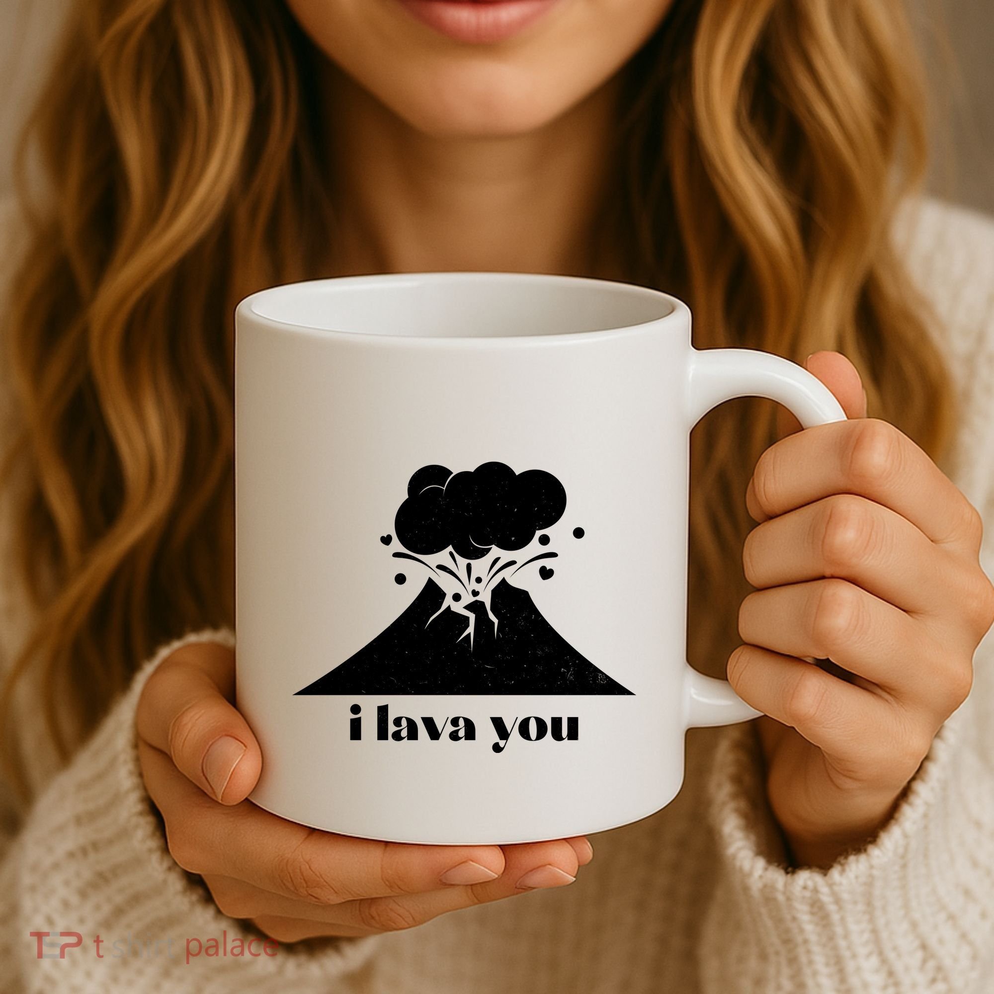 Funny Cute I Lava You Volcano Coffee Mug