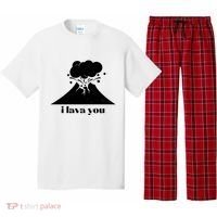 Funny Cute I Lava You Volcano Pajama Set thumb 0
