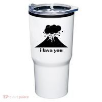 Funny Cute I Lava You Volcano Tumbler thumb 0
