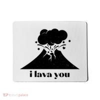 Funny Cute I Lava You Volcano Mousepad thumb 0
