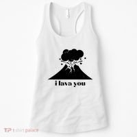 Funny Cute I Lava You Volcano Women's Tank Top thumb 0