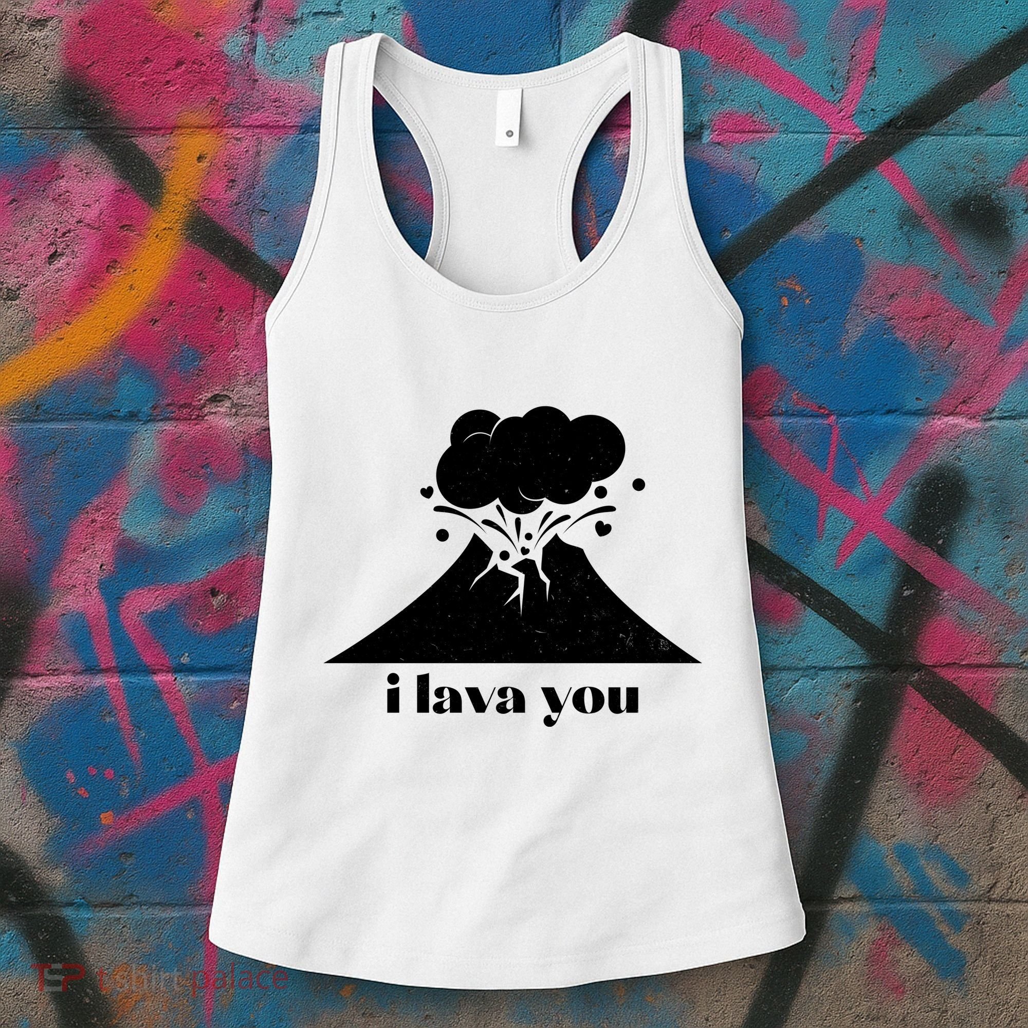 Funny Cute I Lava You Volcano Women's Tank Top