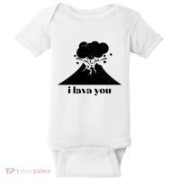 Funny Cute I Lava You Volcano Baby Bodysuit thumb 0