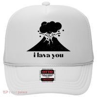 Funny Cute I Lava You Volcano Hat thumb 0