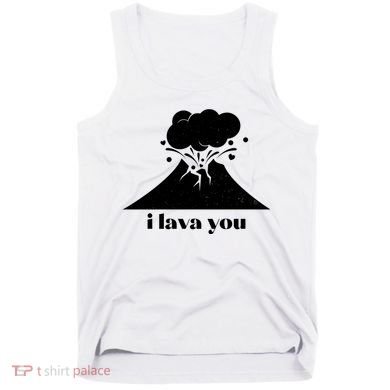 Funny Cute I Lava You Volcano Tank Top