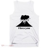 Funny Cute I Lava You Volcano Tank Top thumb 0