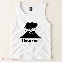 Funny Cute I Lava You Volcano Tank Top thumb 2