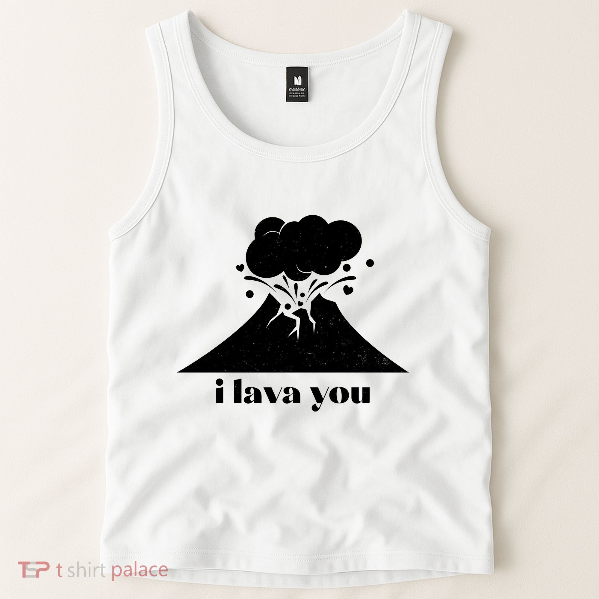 Funny Cute I Lava You Volcano Tank Top