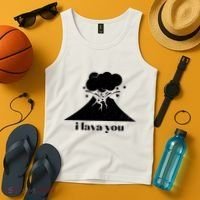 Funny Cute I Lava You Volcano Tank Top thumb 4