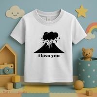 Funny Cute I Lava You Volcano Toddler T-Shirt thumb 3