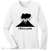 Funny Cute I Lava You Volcano Women's Long Sleeve Shirt thumb 0