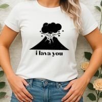 Funny Cute I Lava You Volcano Women's T-Shirt thumb 2
