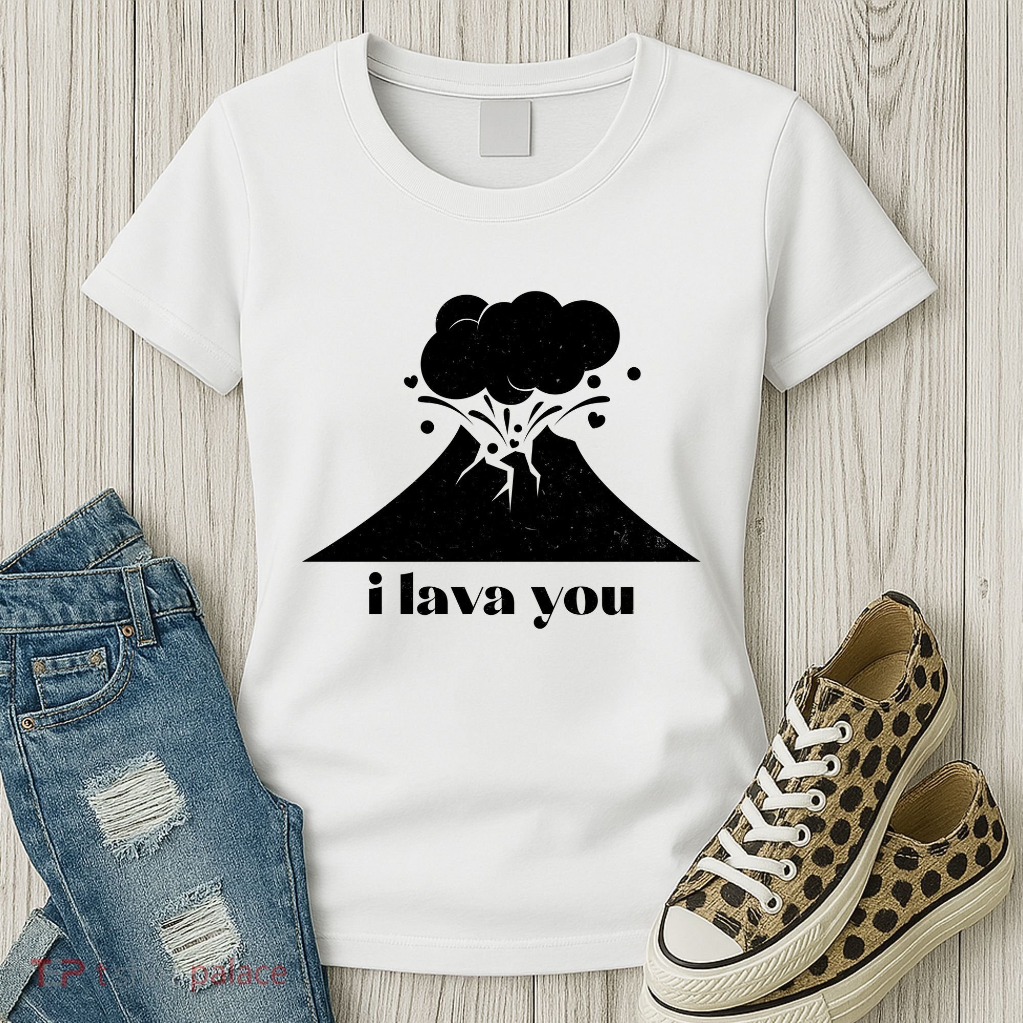Funny Cute I Lava You Volcano Women's T-Shirt