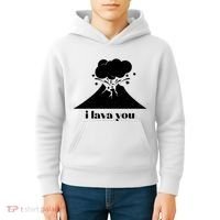 Funny Cute I Lava You Volcano Kids Hoodie thumb 4