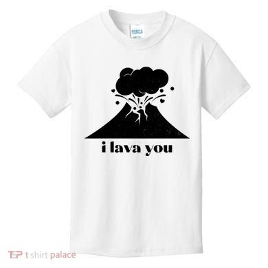 Funny Cute I Lava You Volcano Kids T-Shirt