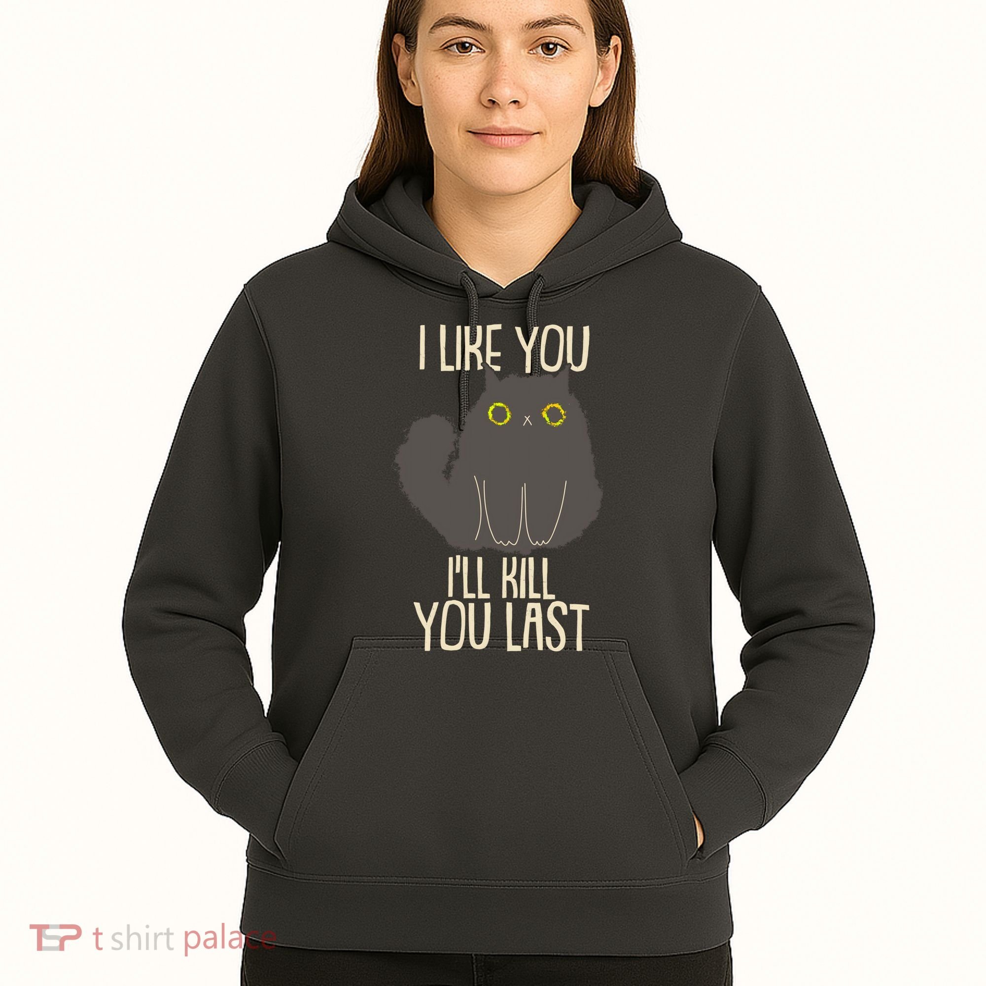 Funny Cat I Like You I'll Kill You Last Hoodie