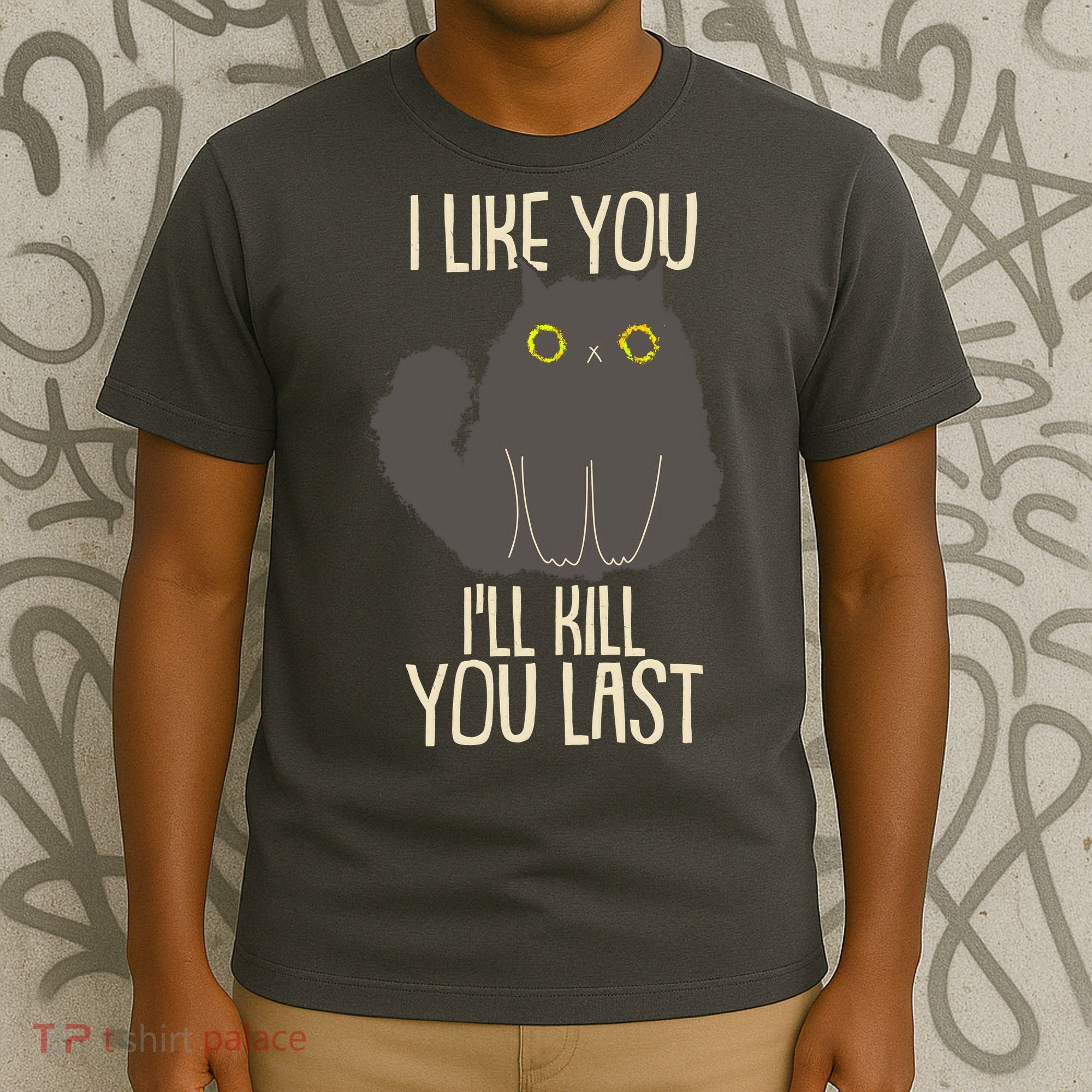 Funny Cat I Like You I'll Kill You Last T-Shirt