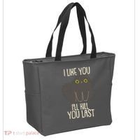 Funny Cat I Like You I'll Kill You Last Tote Bag thumb 2
