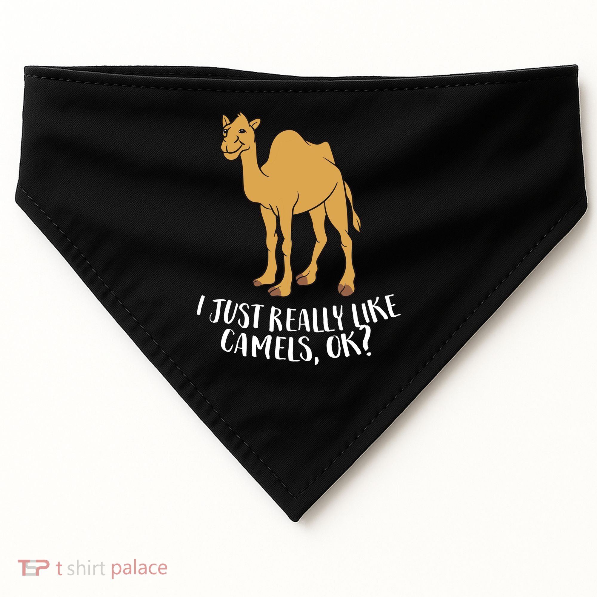 Funny Camels I Just Really Like Camels Ok Funny Camel Gift Cute Gift USA-Made Doggie Bandana