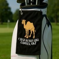 Funny Camels I Just Really Like Camels Ok Funny Camel Gift Cute Gift Golf Towel thumb 2