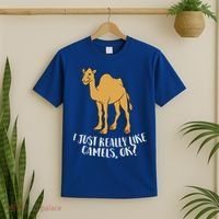 Funny Camels I Just Really Like Camels Ok Funny Camel Gift Cute Gift T-Shirt thumb 2