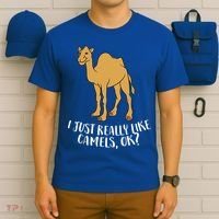Funny Camels I Just Really Like Camels Ok Funny Camel Gift Cute Gift T-Shirt thumb 6