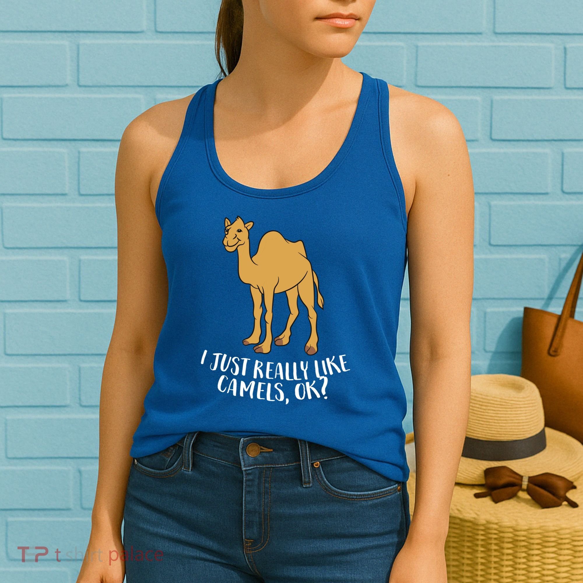Funny Camels I Just Really Like Camels Ok Funny Camel Gift Cute Gift Women's Tank Top