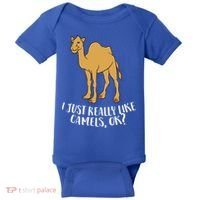 Funny Camels I Just Really Like Camels Ok Funny Camel Gift Cute Gift Baby Bodysuit thumb 0