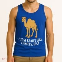 Funny Camels I Just Really Like Camels Ok Funny Camel Gift Cute Gift Tank Top thumb 3