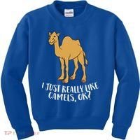 Funny Camels I Just Really Like Camels Ok Funny Camel Gift Cute Gift Kids Sweatshirt thumb 0
