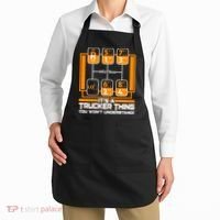 Funny Cool It's A Trucker Thing You Won't Understand 18 Speed Shift Apron thumb 2