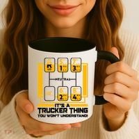 Funny Cool It's A Trucker Thing You Won't Understand 18 Speed Shift Coffee Mug thumb 3