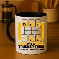Funny Cool It's A Trucker Thing You Won't Understand 18 Speed Shift Coffee Mug thumb 4