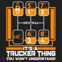 Funny Cool It's A Trucker Thing You Won't Understand 18 Speed Shift Beanie thumb 2