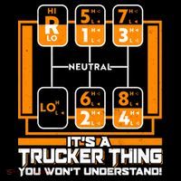 Funny Cool It's A Trucker Thing You Won't Understand 18 Speed Shift Women's Hoodie thumb 2