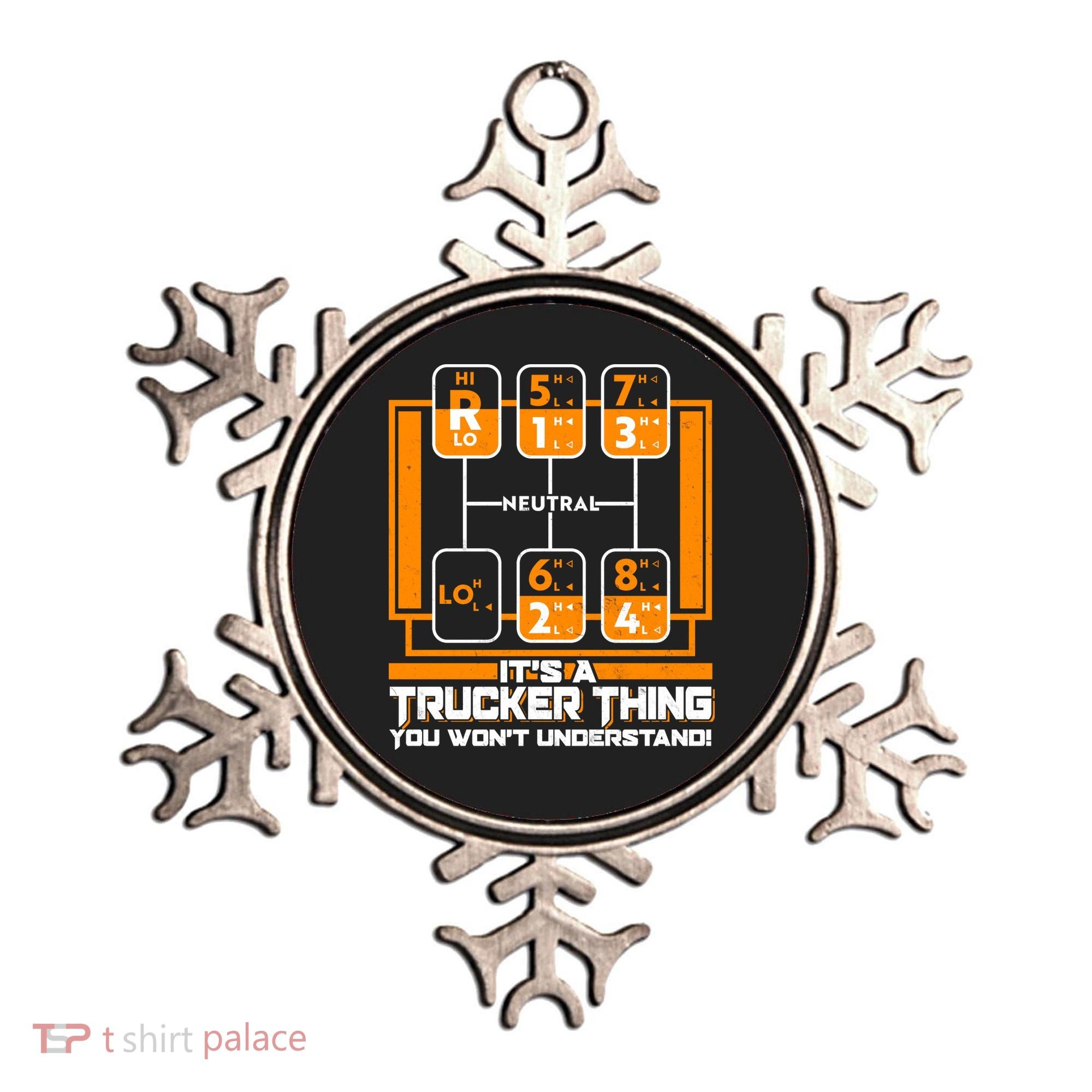 Funny Cool It's A Trucker Thing You Won't Understand 18 Speed Shift Ornament