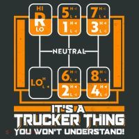Funny Cool It's A Trucker Thing You Won't Understand 18 Speed Shift Hoodie thumb 7