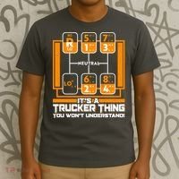 Funny Cool It's A Trucker Thing You Won't Understand 18 Speed Shift T-Shirt thumb 3