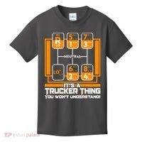 Funny Cool It's A Trucker Thing You Won't Understand 18 Speed Shift Kids T-Shirt thumb 0