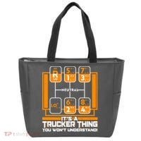 Funny Cool It's A Trucker Thing You Won't Understand 18 Speed Shift Tote Bag thumb 0