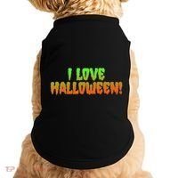 Funny Creepy I Love Halloween Doggie Tank thumb 0