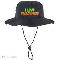 Funny Creepy I Love Halloween Bucket Hat thumb 0