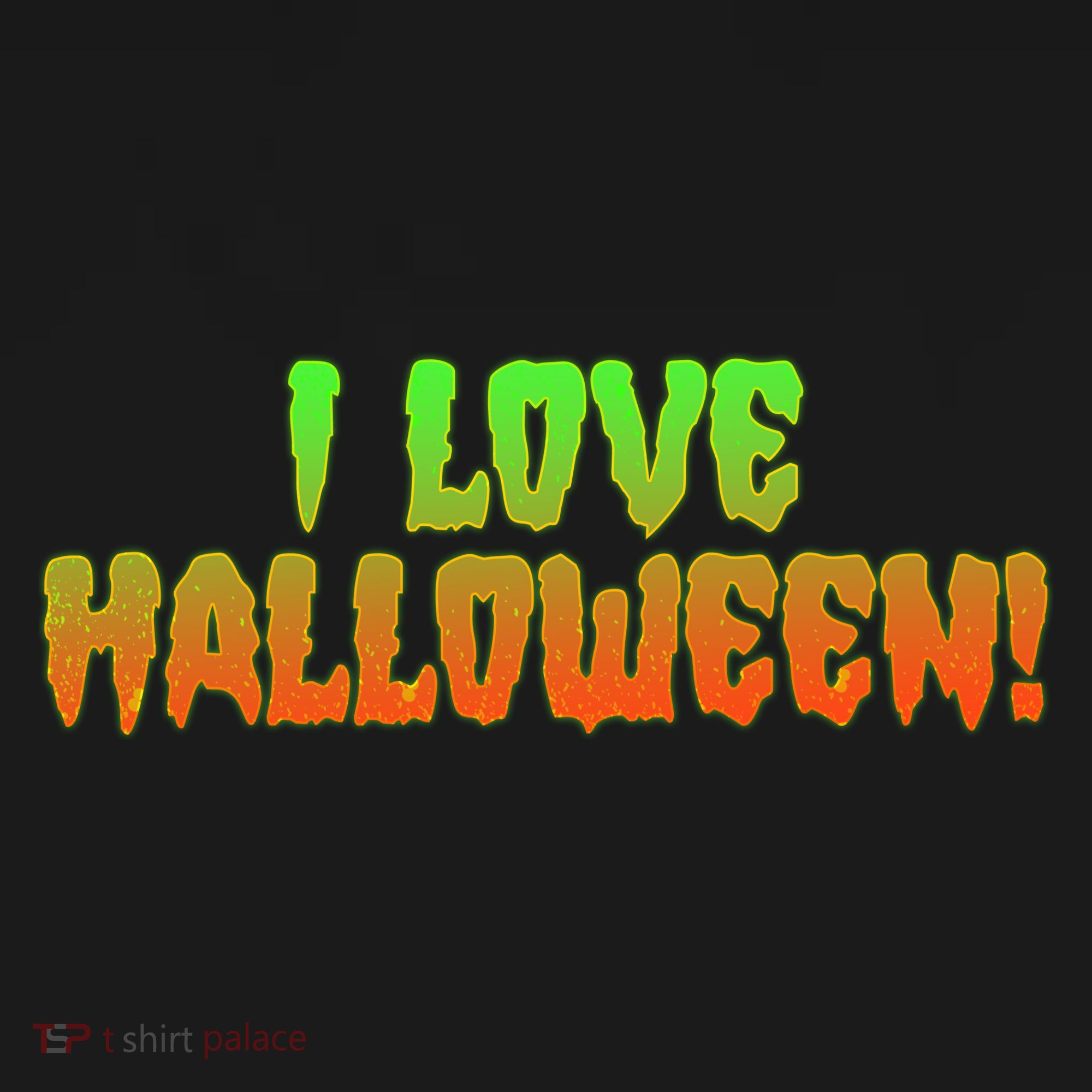 Funny Creepy I Love Halloween Women's Hoodie