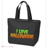 Funny Creepy I Love Halloween Tote Bag thumb 3