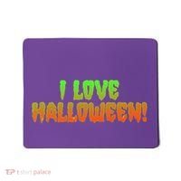 Funny Creepy I Love Halloween Mousepad thumb 0
