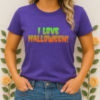 Funny Creepy I Love Halloween Women's T-Shirt thumb 2