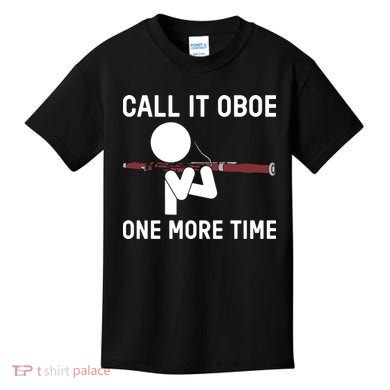 Funny Call It Oboe One More Time Bassoon Bassoonist Design Hoodie Kids T-Shirt