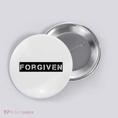 Forgiven Christian Inspirational Design For Women Button