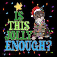 Funny Christmas Is This Jolly Enough Tangled Lights Cat Coffee Mug thumb 5