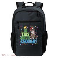 Funny Christmas Is This Jolly Enough Tangled Lights Cat Backpack thumb 0